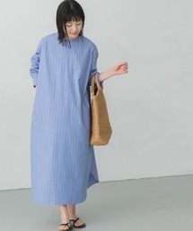 かぐれ | ストライプクルーネックワンピース(ワンピース)