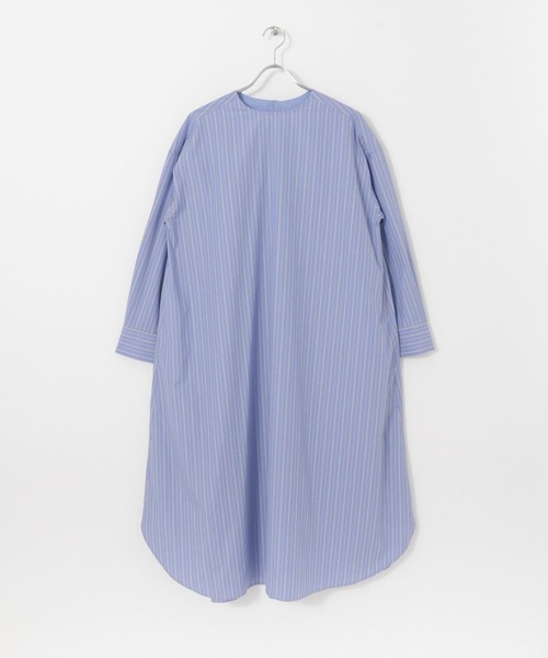 かぐれ（カグレ）の「ストライプクルーネックワンピース（ワンピース・レディース・オフホワイト/ブルー・FREE）」の16枚目の写真
