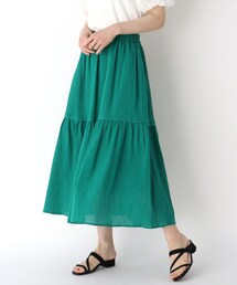 ITS'DEMO | コットン(綿)楊柳ティアードスカート(スカート)