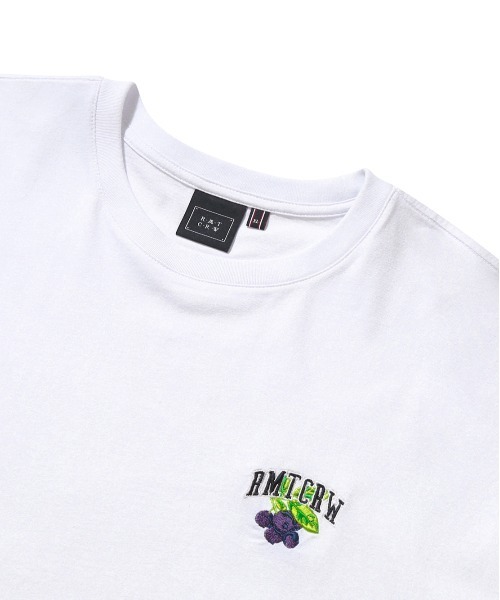 ROMANTIC CROWN（ロマンティッククラウン）の「【ROMANTIC CROWN】FRUIT QUOKKA TEE / ロマンティッククラウン フルーツ ワラビー グラフィック Tシャツ（Tシャツ/カットソー・メンズ・ネイビー/ホワイト・LARGE/MEDIUM）」の10枚目の写真