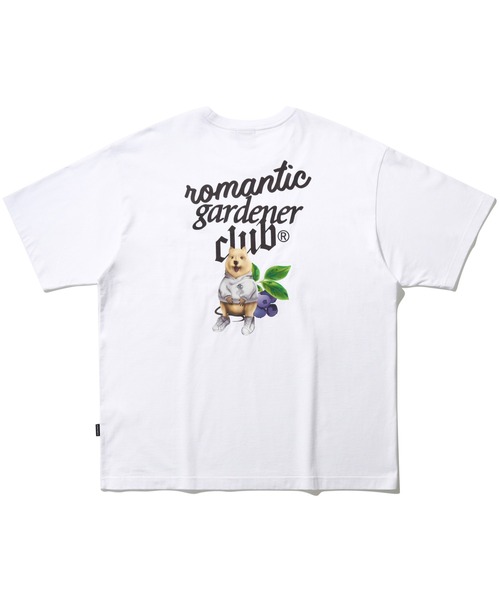 ROMANTIC CROWN（ロマンティッククラウン）の「【ROMANTIC CROWN】FRUIT QUOKKA TEE / ロマンティッククラウン フルーツ ワラビー グラフィック Tシャツ（Tシャツ/カットソー・メンズ・ネイビー/ホワイト・LARGE/MEDIUM）」の9枚目の写真