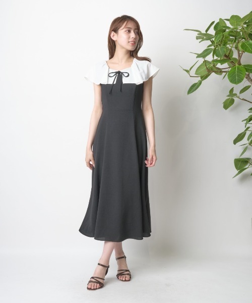 WILLSELECTION(ウィルセレクション)の「プチ衿マーメイドワンピース(ワンピース・レディース・ブラック/ブラウン/カーキ・MEDIUM)」の4枚目の写真