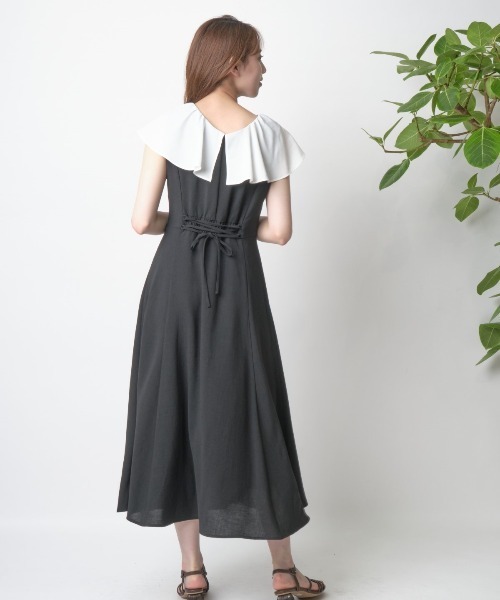 WILLSELECTION(ウィルセレクション)の「プチ衿マーメイドワンピース(ワンピース・レディース・ブラック/ブラウン/カーキ・MEDIUM)」の5枚目の写真