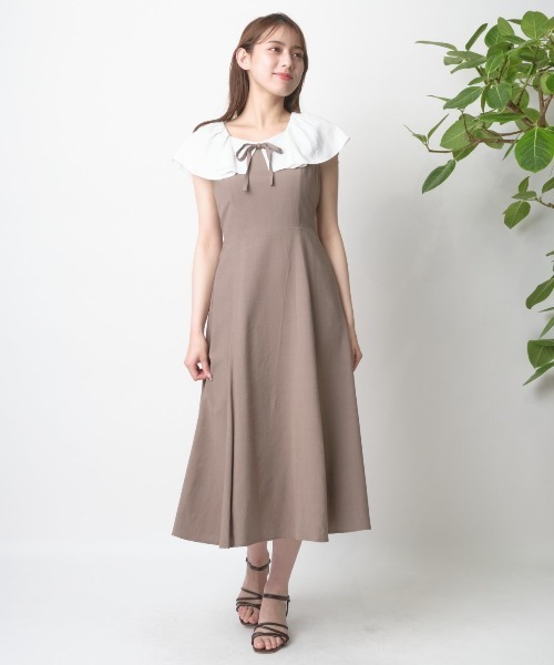 WILLSELECTION(ウィルセレクション)の「プチ衿マーメイドワンピース(ワンピース・レディース・ブラック/ブラウン/カーキ・MEDIUM)」の12枚目の写真