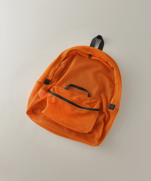 B.C STOCK（ベーセーストック）の「【NORDINARY/ノーディナリー】別注 MESH SACK（バックパック/リュック・メンズ・ブラック/グレー/グリーン/オレンジ系その他・FREE）」の4枚目の写真