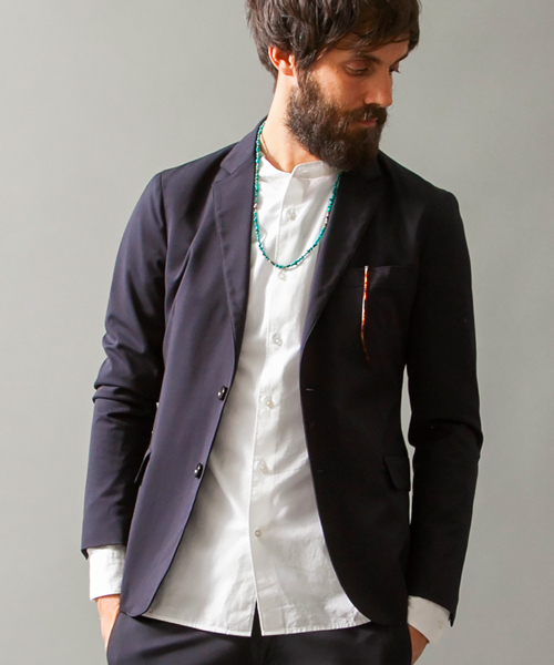 BEAUTY&YOUTH UNITED ARROWS(ビューティーアンドユースユナイテッドアローズ)の「BY TR 2ボタンノッチドジャケット ◆(テーラードジャケット・メンズ・ネイビー/グレー/ブラック・LARGE/MEDIUM/SMALL/X-LARGE)」の1枚目の写真