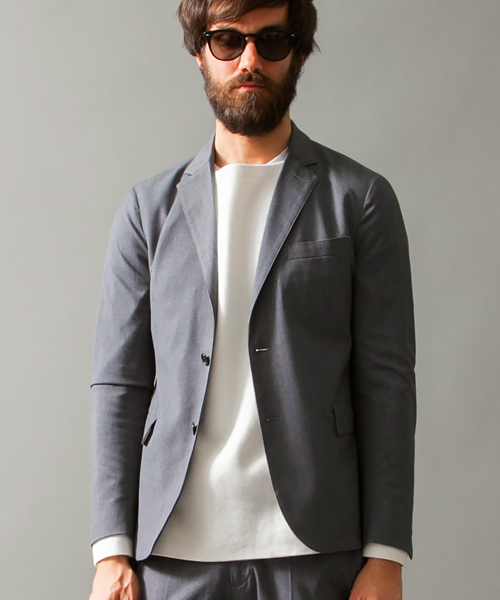 BEAUTY&YOUTH UNITED ARROWS(ビューティーアンドユースユナイテッドアローズ)の「BY TR 2ボタンノッチドジャケット ◆(テーラードジャケット・メンズ・ネイビー/グレー/ブラック・LARGE/MEDIUM/SMALL/X-LARGE)」の3枚目の写真