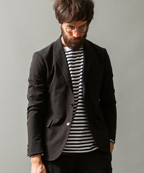 BEAUTY&YOUTH UNITED ARROWS(ビューティーアンドユースユナイテッドアローズ)の「BY TR 2ボタンノッチドジャケット ◆(テーラードジャケット・メンズ・ネイビー/グレー/ブラック・LARGE/MEDIUM/SMALL/X-LARGE)」の2枚目の写真