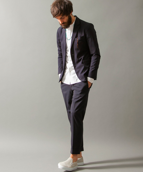 BEAUTY&YOUTH UNITED ARROWS(ビューティーアンドユースユナイテッドアローズ)の「BY TR 2ボタンノッチドジャケット ◆(テーラードジャケット・メンズ・ネイビー/グレー/ブラック・LARGE/MEDIUM/SMALL/X-LARGE)」の20枚目の写真