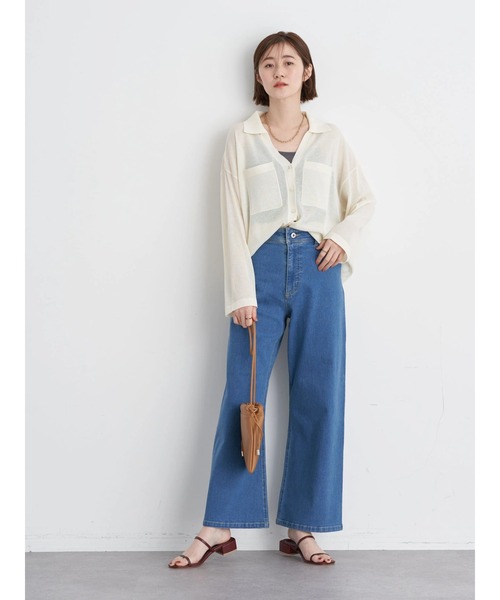 earth music&ecology（アースミュージックアンドエコロジー）の「カップ付きキャミソール（キャミソール・レディース・チャコールグレー/アイボリー/グレイッシュベージュ/ダークブラウン・S/M）」の5枚目の写真