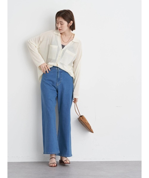 earth music&ecology（アースミュージックアンドエコロジー）の「カップ付きキャミソール（キャミソール・レディース・チャコールグレー/アイボリー/グレイッシュベージュ/ダークブラウン・S/M）」の19枚目の写真