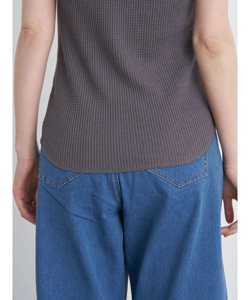 earth music&ecology（アースミュージックアンドエコロジー）の「カップ付きキャミソール（キャミソール・レディース・チャコールグレー/アイボリー/グレイッシュベージュ/ダークブラウン・S/M）」の12枚目の写真