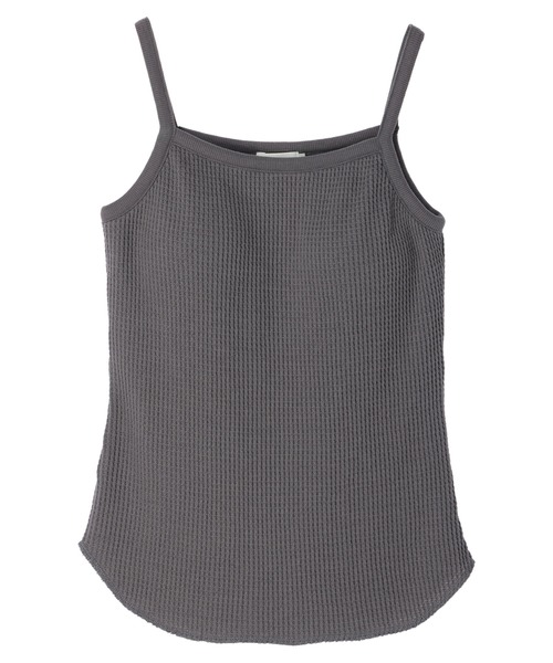 earth music&ecology（アースミュージックアンドエコロジー）の「カップ付きキャミソール（キャミソール・レディース・チャコールグレー/アイボリー/グレイッシュベージュ/ダークブラウン・S/M）」の10枚目の写真