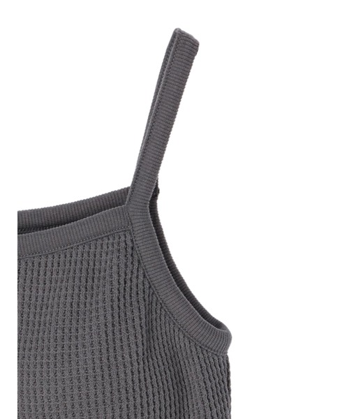 earth music&ecology（アースミュージックアンドエコロジー）の「カップ付きキャミソール（キャミソール・レディース・チャコールグレー/アイボリー/グレイッシュベージュ/ダークブラウン・S/M）」の20枚目の写真