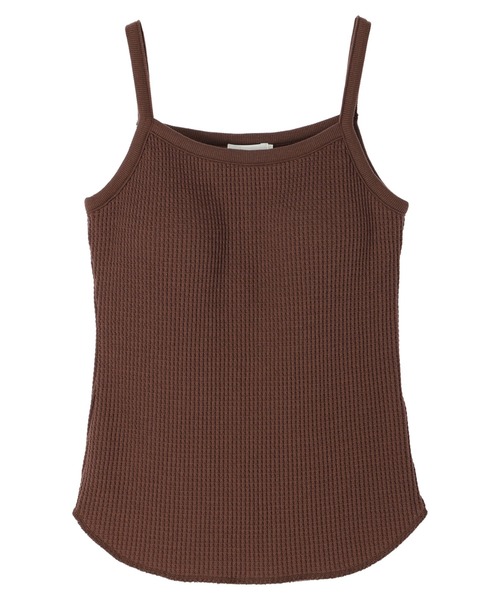 earth music&ecology（アースミュージックアンドエコロジー）の「カップ付きキャミソール（キャミソール・レディース・チャコールグレー/アイボリー/グレイッシュベージュ/ダークブラウン・S/M）」の7枚目の写真