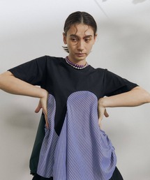 UN3D. | ウェーブラインTシャツ(Tシャツ/カットソー)