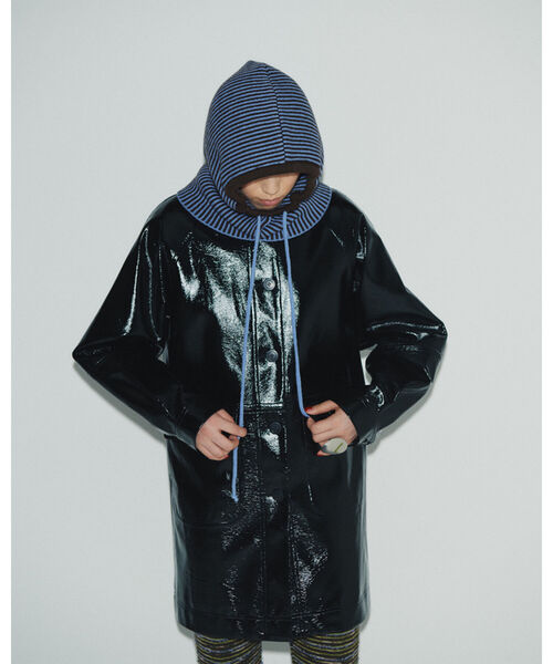 Ray BEAMS（レイビームス）の「Ray BEAMS / ピンストライプ フーディー（ニットキャップ/ビーニー・レディース・ブルー/オレンジ・ONE SIZE）」の6枚目の写真