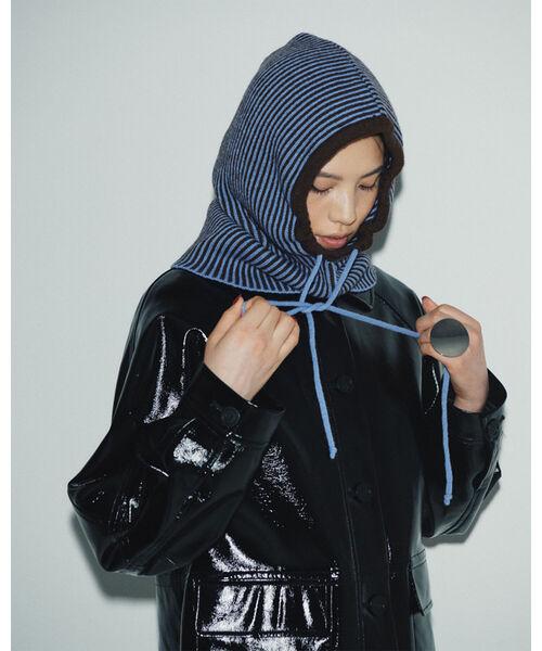 Ray BEAMS（レイビームス）の「Ray BEAMS / ピンストライプ フーディー（ニットキャップ/ビーニー・レディース・ブルー/オレンジ・ONE SIZE）」の13枚目の写真