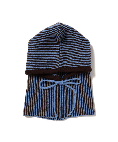 Ray BEAMS（レイビームス）の「Ray BEAMS / ピンストライプ フーディー（ニットキャップ/ビーニー・レディース・ブルー/オレンジ・ONE SIZE）」の5枚目の写真