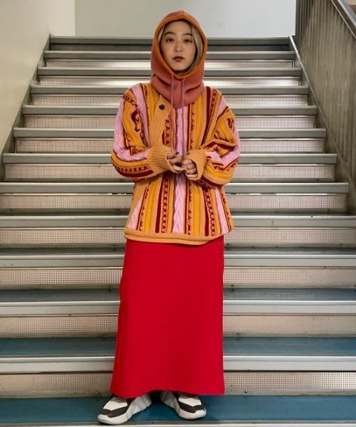 Ray BEAMS（レイビームス）の「Ray BEAMS / ピンストライプ フーディー（ニットキャップ/ビーニー・レディース・ブルー/オレンジ・ONE SIZE）」の21枚目の写真