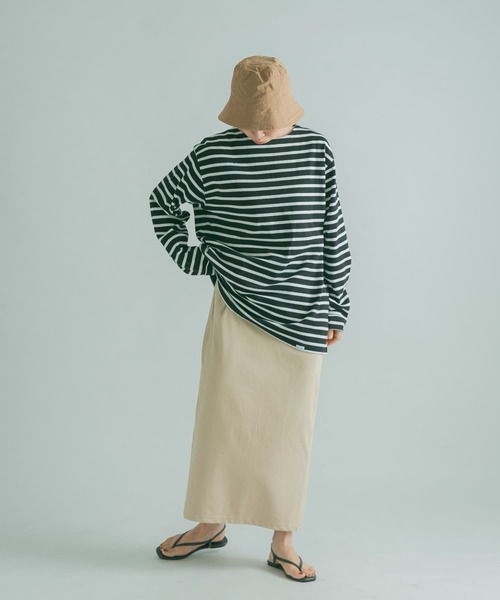 FORK&SPOON（フォークアンドスプーン）の「FORK&SPOON　カットストレートスカート（スカート・レディース・ブラック/ライトベージュ・1/2）」の21枚目の写真