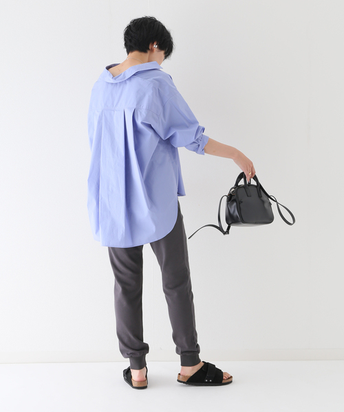 JOURNAL STANDARD relume(ジャーナルスタンダード レリューム)の「オーガニックコットンスウェットパンツ(スウェットパンツ・レディース・チャコールグレー/アイボリー・FREE)」の4枚目の写真