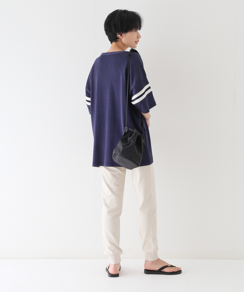 JOURNAL STANDARD relume(ジャーナルスタンダード レリューム)の「オーガニックコットンスウェットパンツ(スウェットパンツ・レディース・チャコールグレー/アイボリー・FREE)」の6枚目の写真