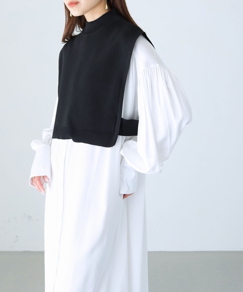 cheriella（シェリエラ）の「【cheriella】WEB限定ダンボールニットショートベスト（ベスト・レディース・ブラック・M）」の17枚目の写真