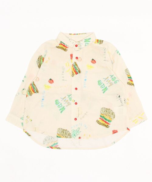 HOGAN RANCH WEAR(ホーガンランチウエア)の「スナップボタンシャツ(90~130cm)(シャツ/ブラウス・キッズ・グレー/オフホワイト/オレンジ/グリーン・90/100/110/120/130)」の8枚目の写真