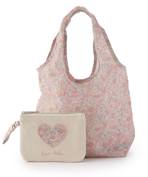 LAURA ASHLEY(ローラアシュレイ)の「ラブストン柄 マイバッグS(エコバッグ/サブバッグ・レディース・グリーン系その他2/ピンク系5・00)」の2枚目の写真