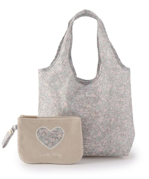LAURA ASHLEY(ローラアシュレイ)の「ラブストン柄 マイバッグS(エコバッグ/サブバッグ・レディース・グリーン系その他2/ピンク系5・00)」の3枚目の写真