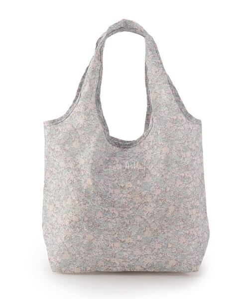 LAURA ASHLEY(ローラアシュレイ)の「ラブストン柄 マイバッグS(エコバッグ/サブバッグ・レディース・グリーン系その他2/ピンク系5・00)」の4枚目の写真