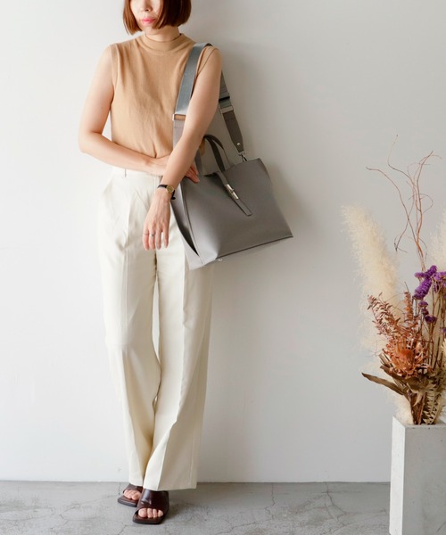 VitaFelice（ヴィータフェリーチェ）の「3ルームビジネストートバッグ（トートバッグ・レディース・ライトグレー/グレー/ブラック/チャコール・FREE）」の22枚目の写真