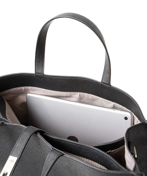 VitaFelice（ヴィータフェリーチェ）の「3ルームビジネストートバッグ（トートバッグ・レディース・ライトグレー/グレー/ブラック/チャコール・FREE）」の7枚目の写真