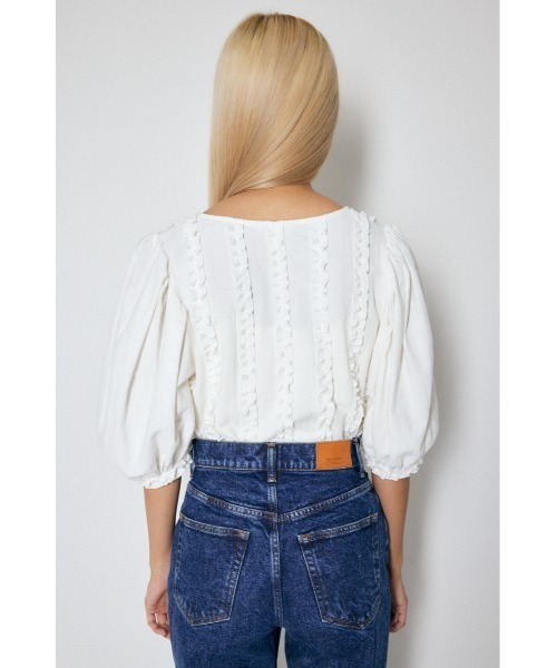 MOUSSY（マウジー）の「FRILL PUFF SLEEVE ブラウス（シャツ