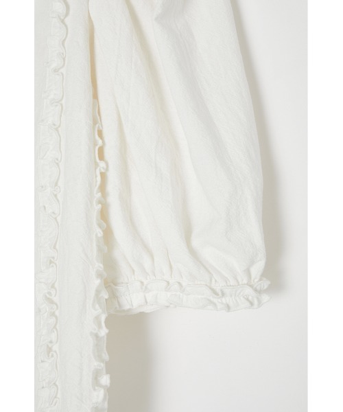 MOUSSY（マウジー）の「FRILL PUFF SLEEVE ブラウス（シャツ/ブラウス・レディース・ダークブラウン/オフホワイト/ブラック・2/1）」の14枚目の写真