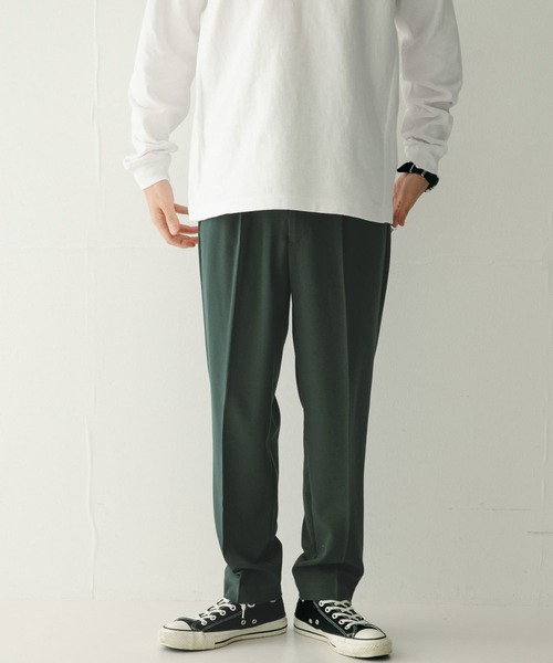 ITEMS URBANRESEARCH（アイテムズ アーバンリサーチ）の「『セットアップ対応』 TR スラックス（スラックス・メンズ・グリーン/ベージュ/ブラック/ネイビー・LARGE/MEDIUM）」の7枚目の写真