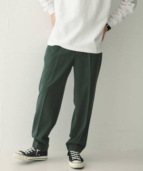 ITEMS URBANRESEARCH（アイテムズ アーバンリサーチ）の「『セットアップ対応』 TR スラックス（スラックス・メンズ・グリーン/ベージュ/ブラック/ネイビー・LARGE/MEDIUM）」の8枚目の写真