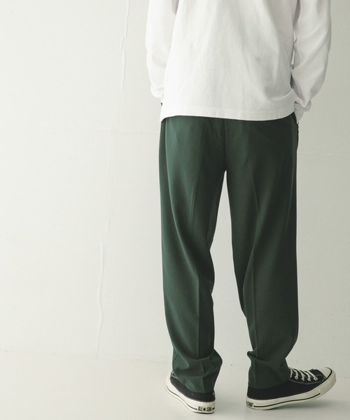 ITEMS URBANRESEARCH（アイテムズ アーバンリサーチ）の「『セットアップ対応』 TR スラックス（スラックス・メンズ・グリーン/ベージュ/ブラック/ネイビー・LARGE/MEDIUM）」の9枚目の写真