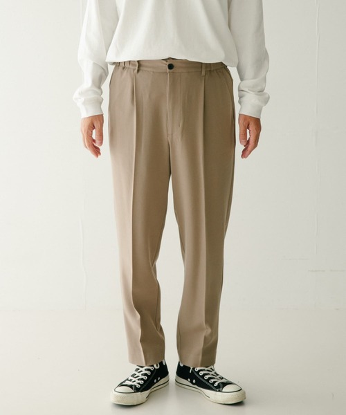 ITEMS URBANRESEARCH（アイテムズ アーバンリサーチ）の「『セットアップ対応』 TR スラックス（スラックス・メンズ・グリーン/ベージュ/ブラック/ネイビー・LARGE/MEDIUM）」の12枚目の写真