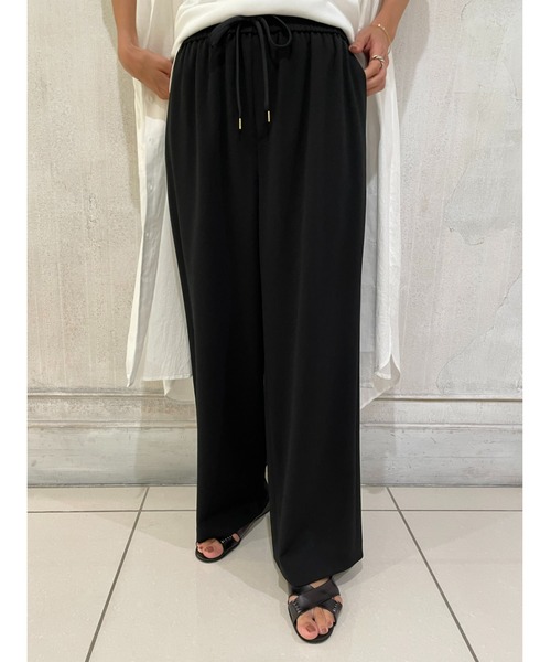 BEARDSLEY（ビアズリー）の「トラックバギーパンツ：低身長・ウエストゴム・高身長にも３サイズ展開（その他パンツ・レディース・ホワイト/ブラック・1/2/0）」の13枚目の写真