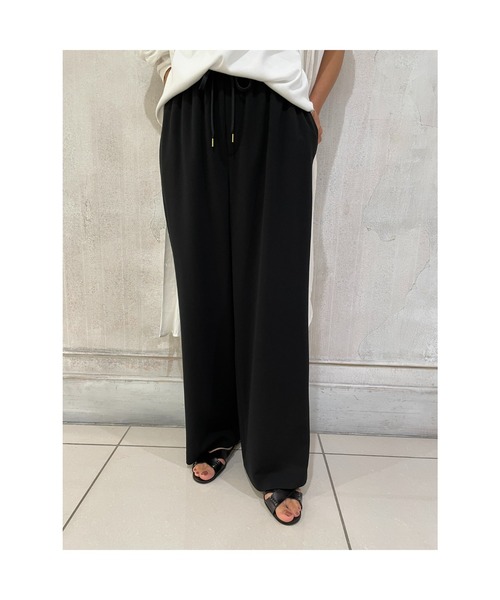 BEARDSLEY（ビアズリー）の「トラックバギーパンツ：低身長・ウエストゴム・高身長にも３サイズ展開（その他パンツ・レディース・ホワイト/ブラック・1/2/0）」の14枚目の写真