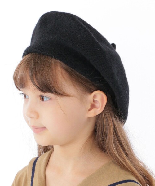 SHIPS（シップス）の「SHIPS KIDS:ベレー帽（ハンチング/ベレー帽・キッズ・ブラック/ベージュ/グレー・ONE SIZE）」の2枚目の写真