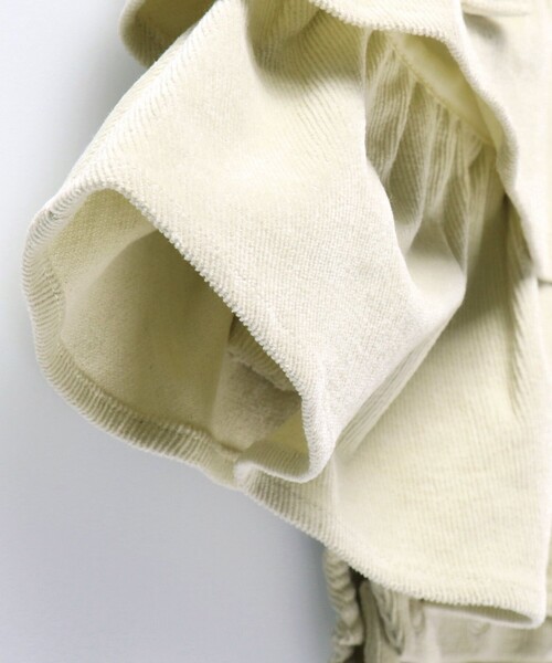 BRANSHES(ブランシェス)の「2段フリルベビーサロペット(サロペット/オーバーオール・キッズ・クリーム/ブラウン・70/80)」の15枚目の写真