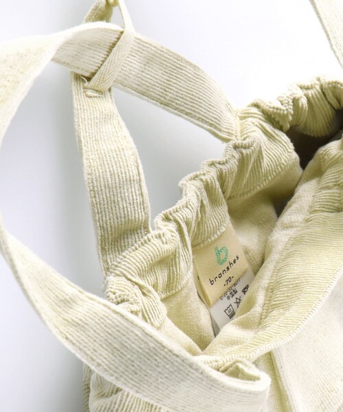 BRANSHES(ブランシェス)の「2段フリルベビーサロペット(サロペット/オーバーオール・キッズ・クリーム/ブラウン・70/80)」の18枚目の写真