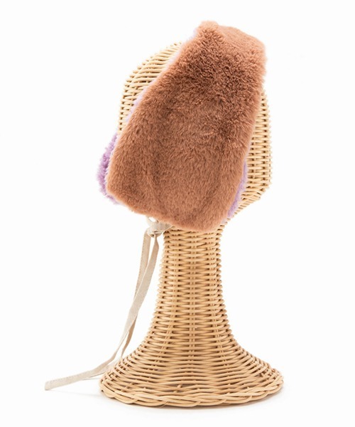 Casselini（キャセリーニ）の「Casselini(キャセリーニ)リバーシブルイヤマフ（マフラー・レディース・ブラック/ライトグレー/ブラウン/アニマル・FREE）」の5枚目の写真