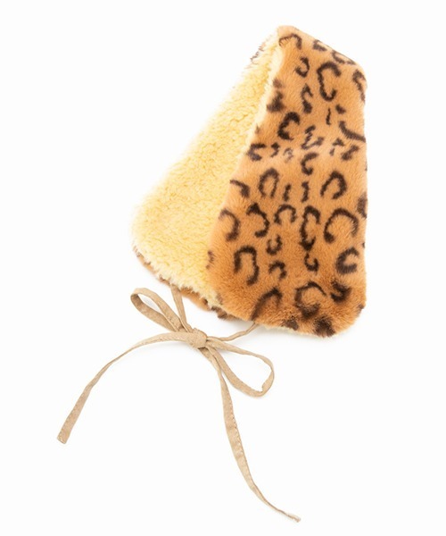 Casselini（キャセリーニ）の「Casselini(キャセリーニ)リバーシブルイヤマフ（マフラー・レディース・ブラック/ライトグレー/ブラウン/アニマル・FREE）」の14枚目の写真