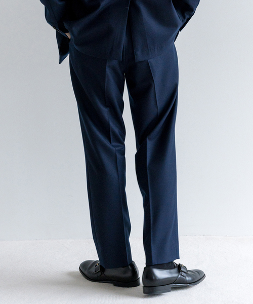 EDIFICE（エディフィス）の「サキソニー 1タック スラックス【セットアップ着用可】（その他パンツ・メンズ・ネイビー/ベージュ系その他/ブラウン/カーキ・LARGE/SMALL/X-LARGE/MEDIUM）」の8枚目の写真