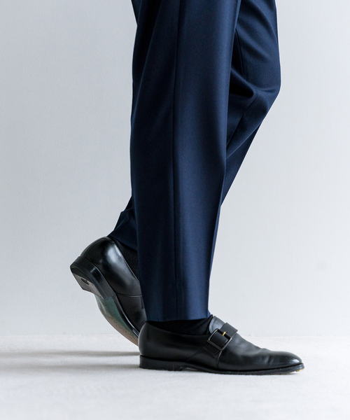 EDIFICE（エディフィス）の「サキソニー 1タック スラックス【セットアップ着用可】（その他パンツ・メンズ・ネイビー/ベージュ系その他/ブラウン/カーキ・LARGE/SMALL/X-LARGE/MEDIUM）」の10枚目の写真