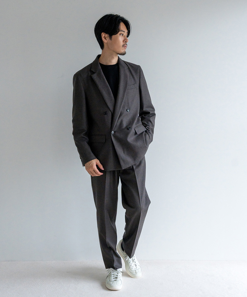 EDIFICE（エディフィス）の「サキソニー 1タック スラックス【セットアップ着用可】（その他パンツ・メンズ・ネイビー/ベージュ系その他/ブラウン/カーキ・LARGE/SMALL/X-LARGE/MEDIUM）」の11枚目の写真